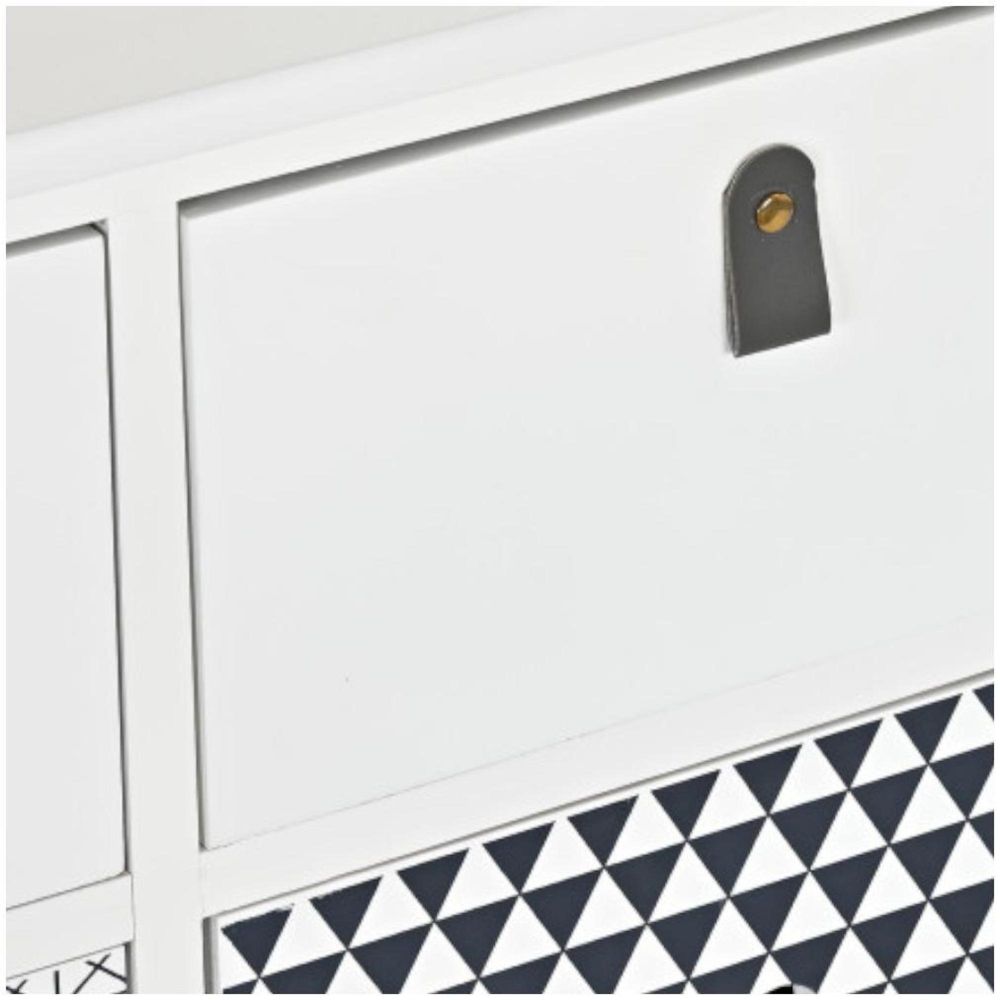 White Wood 6 Drawer Chest CFS UK