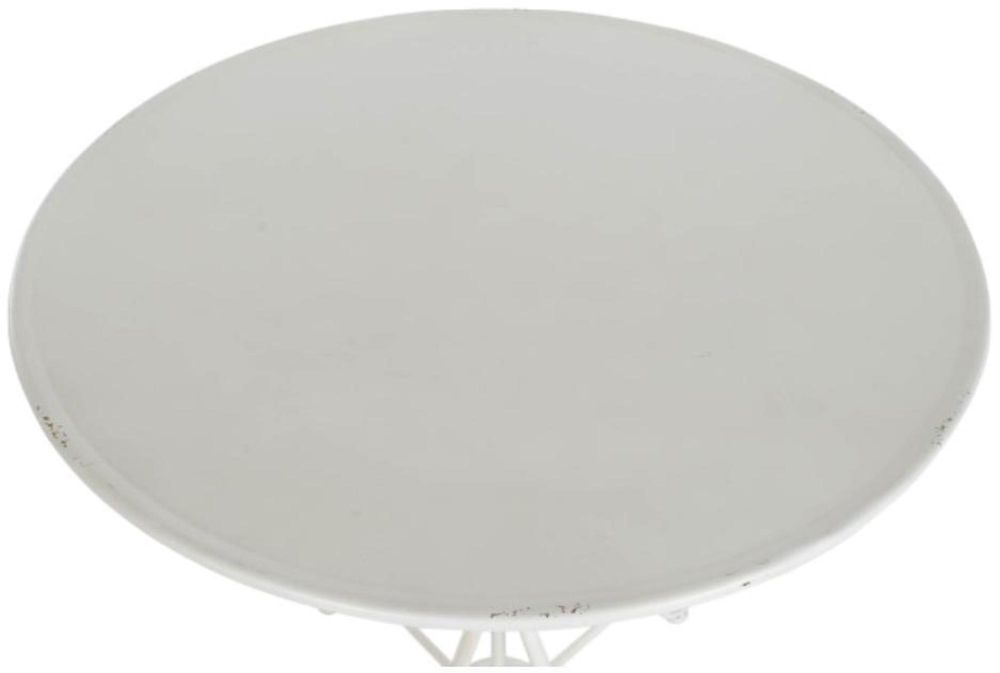 Traditional White Metal Side Table CFS UK