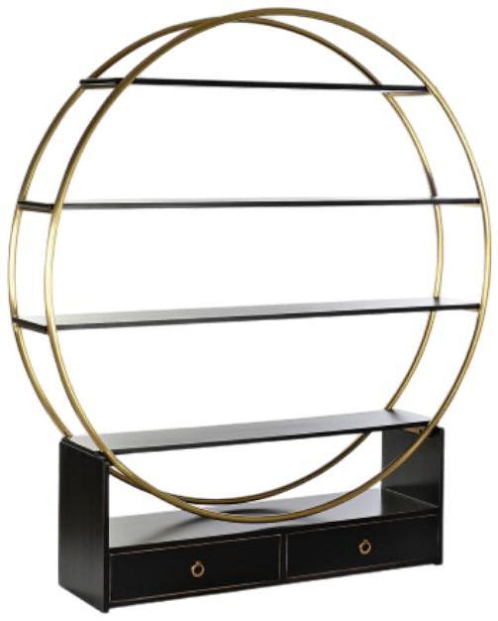 Oriental Golden and Black Bookcase CFS UK
