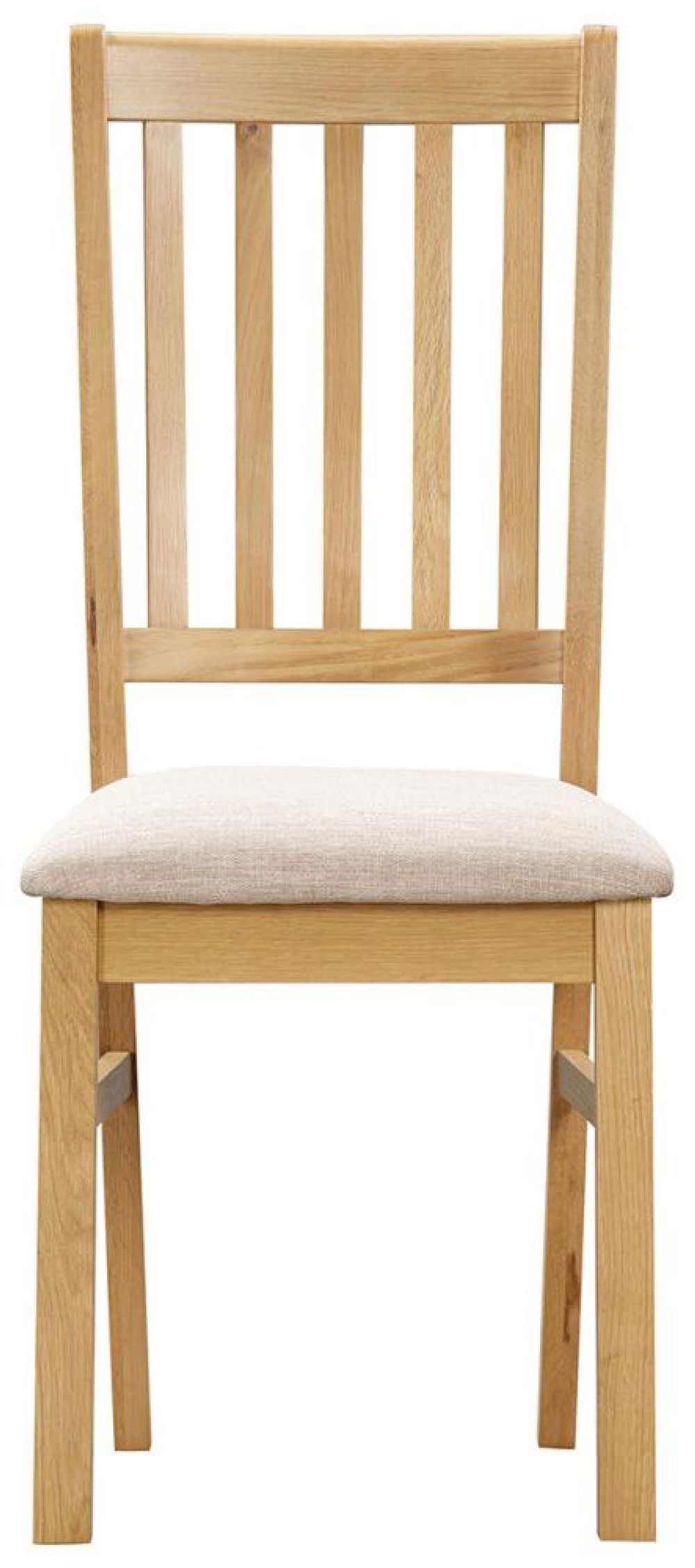 Arlington 46 Seater Oak Extending Dining Set 4 Slatted Back Dining