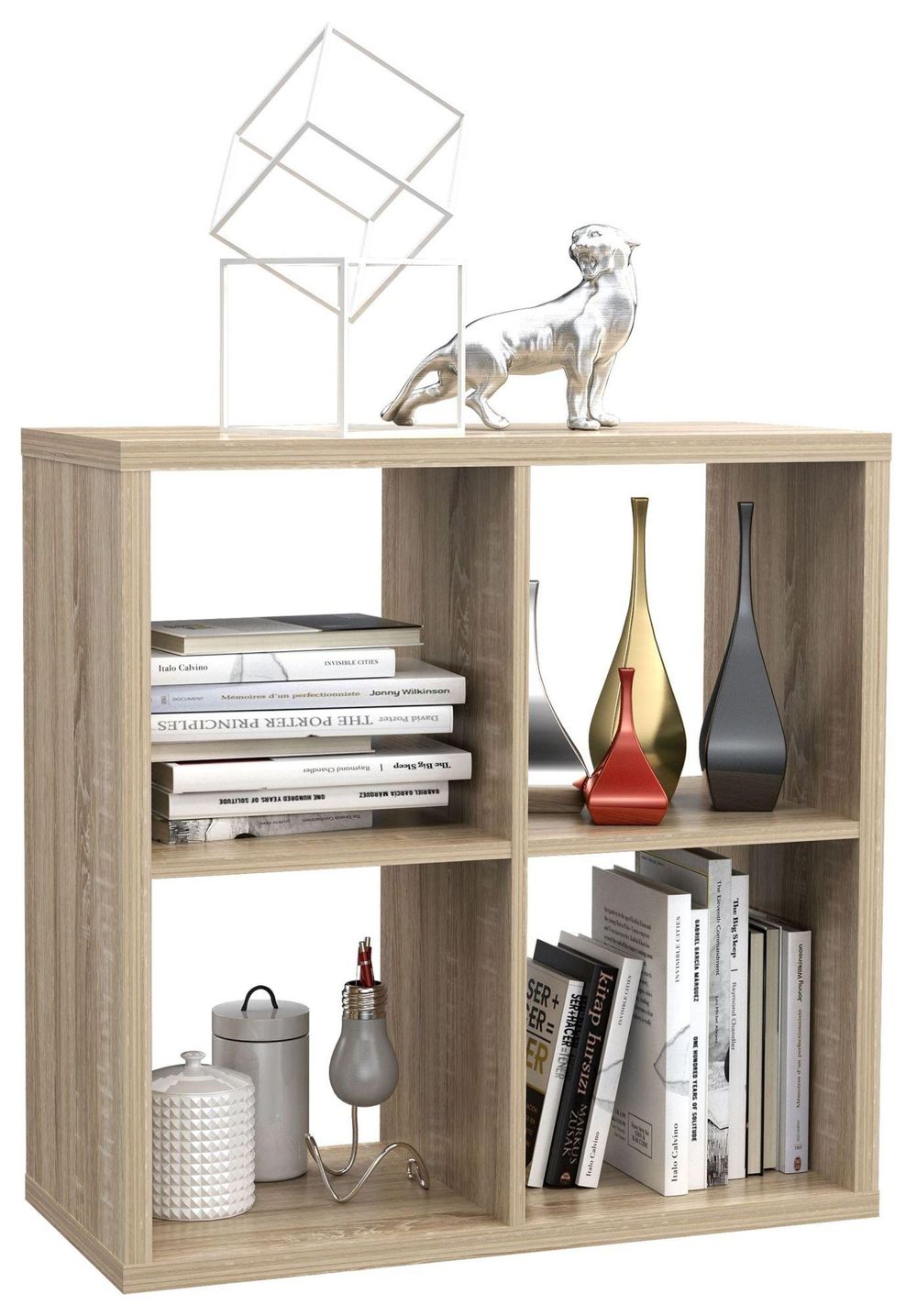 Mauro Sonoma Oak Effect Square Open Shelving Unit CFS UK