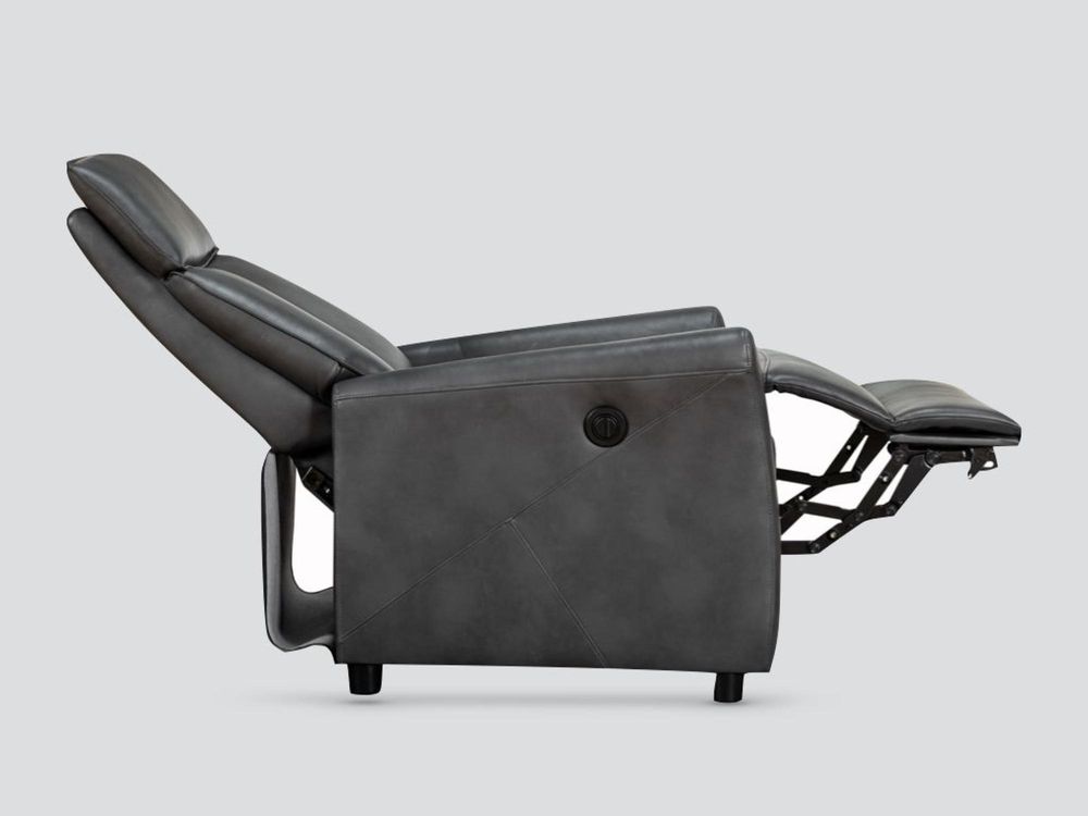 Lomond Grey Faux Leather Electric Recliner Armchair CFS UK