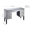 Palermo Mirrored 4 Drawer Dressing Table