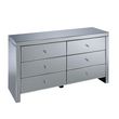 Seville Mirrored 6 Drawer Wide Chest