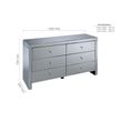Seville Mirrored 6 Drawer Wide Chest