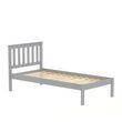 Denver Grey Slatted Bed - Sizes Available