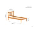 Denver Solid Pine Slatted Bed - Sizes Available