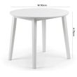 Coast White 2-4 Seater Round Drop Leaf Dining Table