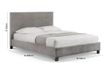 Shoreditch Grey Fabric Bed - Sizes Available