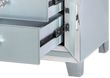 Manhattan Grey Mirrored 3 Drawer Bedside Cabinet