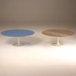 Flute Marble Occasional Table with Metal Base - Variation Available