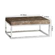 Kubo Marble Occasional Table with Stainless Steel Base - Variation Available
