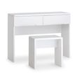 Manhattan White Gloss 2 Drawer Dressing Table