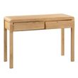 Curve Oak 2 Drawer Dressing Table with Stool