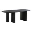 Tirano Black 8 Seater Pedestal Dining Table - 220cm