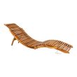 Arrieta Natural Teak Wood Garden Sunlounger