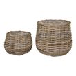 Pulo Kubu Rattan Basket - Set of 2