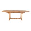 Salamanca Teak Wood 6-10 Seater Oval Extending Garden Dining Table - 180cm-240cm