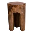 2 x Rose Natural Teak Wood Stool