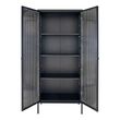 Adelaide Black Metal 2 Door Tall Cabinet