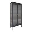 Adelaide Black Metal 2 Door Tall Cabinet