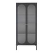 Adelaide Black Metal 2 Door Tall Cabinet