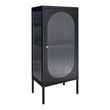 Adelaide Black Metal 1 Door Narrow Cabinet