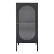 Adelaide Black Metal 1 Door Narrow Cabinet