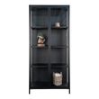 Brisbane Black Metal 2 Door Display Cabinet