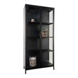 Brisbane Black Metal 2 Door Display Cabinet