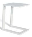 Maze White Aluminium Garden Side Table
