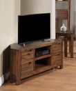 Monterey Acacia Wood 4 Drawer Corner TV Unit