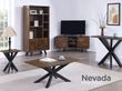 Nevada Parquet Style Wooden 2 Door Corner TV Unit
