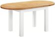 Lundy White Painted 4-6 Seater Oval Extending Dining Table - 130cm-170cm