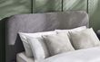 Hannah Grey Boucle Fabric Bed - Sizes Available