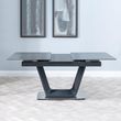 Alpha 6-8 Seater Black Ceramic Extending Dining Table - 140cm-180cm