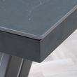 Alpha 6-8 Seater Black Ceramic Extending Dining Table - 140cm-180cm