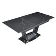 Alpha 6-8 Seater Black Ceramic Extending Dining Table - 140cm-180cm