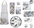Mindy Brownes White, Green amd Purple Glass Birds of Paradise 4 Napkins (Set of 12)