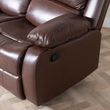 London Brown Leather 2 Seater Recliner Sofa