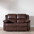 London Brown Leather Recliner Sofa Set