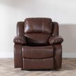 London Brown Leather Recliner Sofa Set