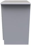 Bella Grey Ash 3 Drawer Bedside Cabinet