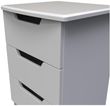 Bella Grey Ash 3 Drawer Bedside Cabinet
