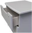 Bella Grey Ash 2 Drawer Bedside Cabinet with Lock