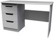 Bella Grey 3 Drawer Desk