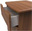 Bella Walnut Effect 3 Drawer Bedside Cabinet