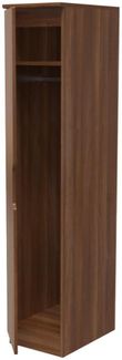 Bella Walnut Effect 1 Door Single Wardrobe