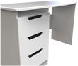 Bella White Ash 3 Drawer Desk