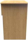 Eve Oak Effect 1 Drawer Bedside Table with Lock
